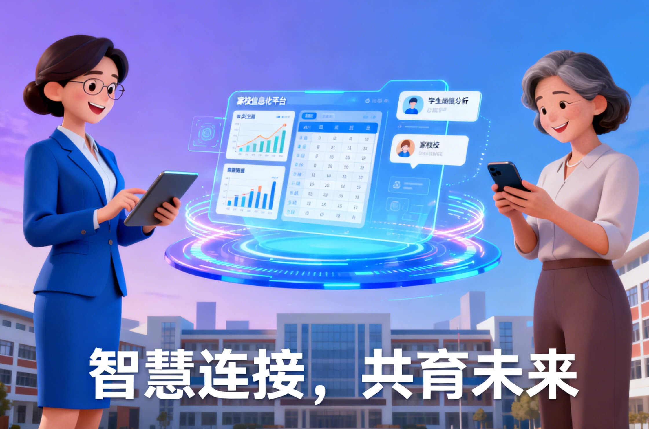 智慧家校互动平台开发｜沟通 / 教务 / 数据管理全功能覆盖