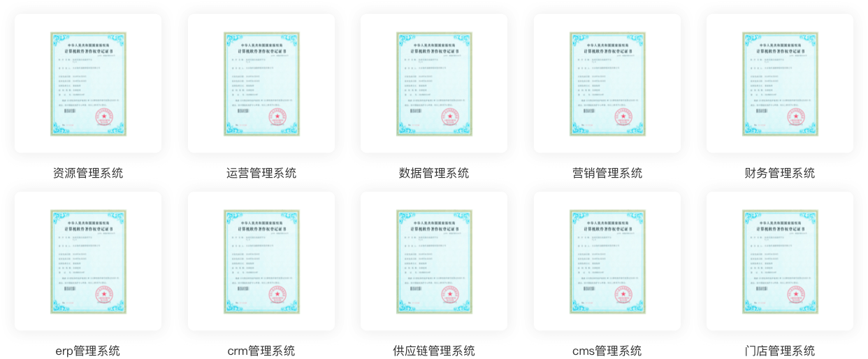 华慕为上百家企业提供软件服务获得软件著作权展示